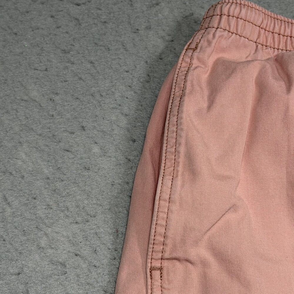 Patagonia Shorts Men Large Pink Funhoggers Khaki Elastic Waist Cotton 3 Pockets - Picture 3 of 16